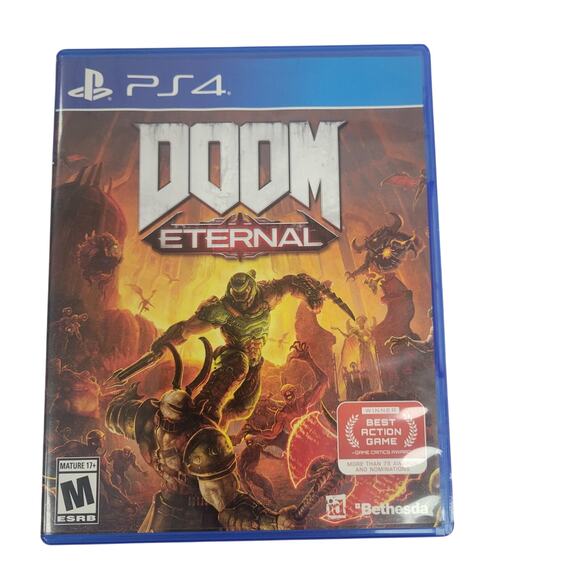 Doom Eternal Sony PlayStation 4  With Jewel CASE and Manual - Picture 1 of 4